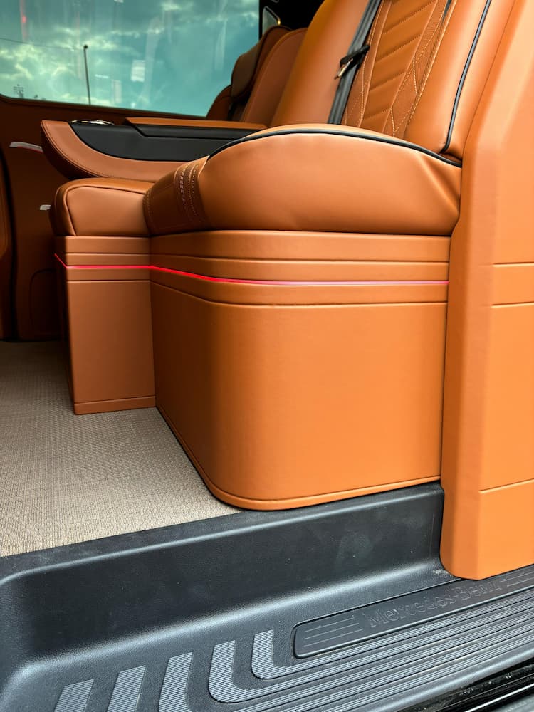 Mercedes Vito VIP dizayn hizmeti iç mekân görünümü