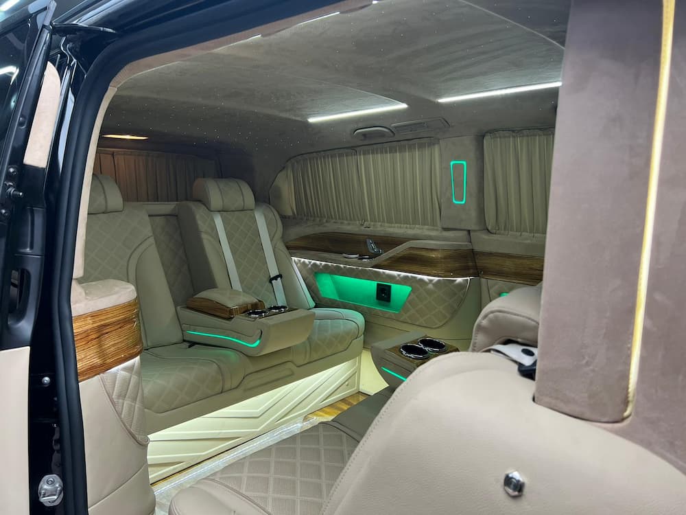 Mercedes Vito premium iç mekân kompozisyonu